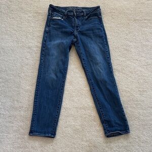 American Eagle Outfitters Dark Blue Straight Leg Jeans